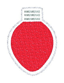 Christmas Light Mini feltie embroidery file (single and multi files included) DIGITAL DOWNLOAD