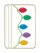 Load image into Gallery viewer, Christmas Lights ITH Bag (4 sizes available) machine embroidery design DIGITAL DOWNLOAD