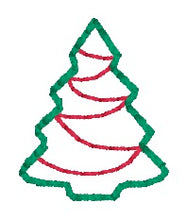 Load image into Gallery viewer, Christmas Tree Mini feltie embroidery file (single and multi files included) DIGITAL DOWNLOAD