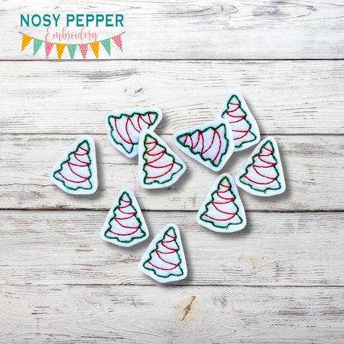 Christmas Tree Mini feltie embroidery file (single and multi files included) DIGITAL DOWNLOAD