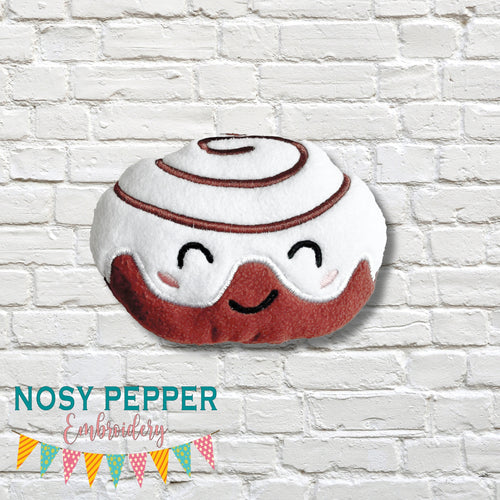Cinnamon Roll stuffie (5 sizes included) machine embroidery design DIGITAL DOWNLOAD