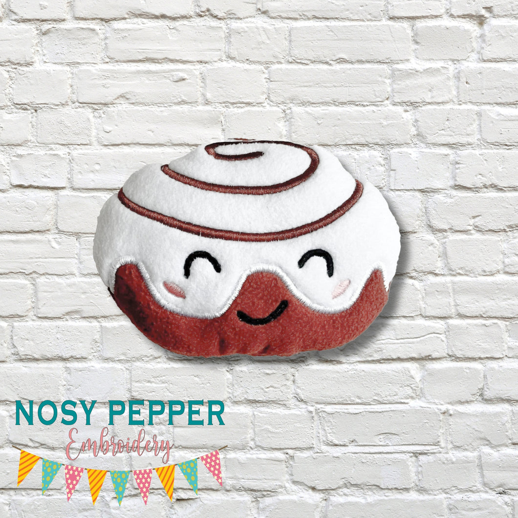 Cinnamon Roll stuffie (5 sizes included) machine embroidery design DIGITAL DOWNLOAD