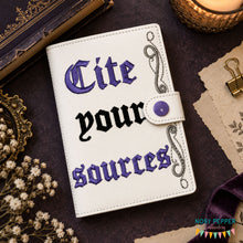 Load image into Gallery viewer, Cite Your top load notebook cover machine embroidery design DIGITAL DOWNLOAD