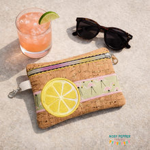 Load image into Gallery viewer, Citrus applique ITH Bag (4 sizes available) machine embroidery design DIGITAL DOWNLOAD