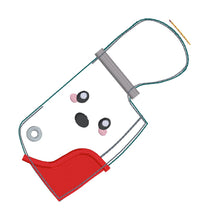 Load image into Gallery viewer, Cleaver mini stuffie (2 sizes included) machine embroidery design DIGITAL DOWNLOAD