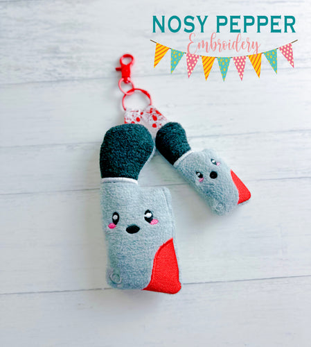 Cleaver mini stuffie (2 sizes included) machine embroidery design DIGITAL DOWNLOAD