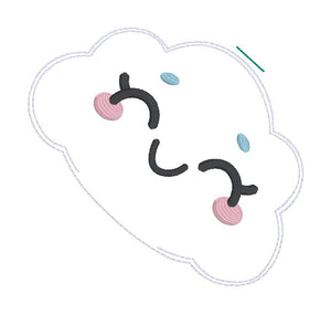 Cloud stuffie (6 sizes included) machine embroidery design DIGITAL DOWNLOAD