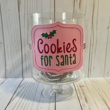 Load image into Gallery viewer, Cookies For Santa Jar band (3 sizes included) machine embroidery design DIGITAL DOWNLOAD