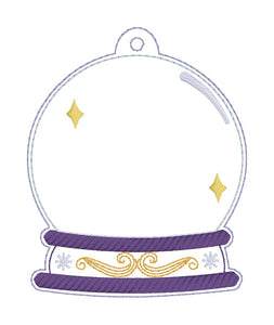 Crystal Ball shaker bookmark/bag tag/ornament machine embroidery file DIGITAL DOWNLOAD