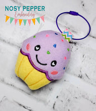 Load image into Gallery viewer, Cupcake squishy mini stuffie machine embroidery design machine embroidery design DIGITAL DOWNLOAD