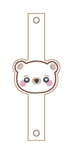 Load image into Gallery viewer, Cute Bears Shoe Charm machine embroidery design single and multi files (3 versions included) DIGITAL DOWNLOAD