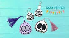 Load image into Gallery viewer, Cute Skull Set machine embroidery file (single and multi files included) DIGITAL DOWNLOAD