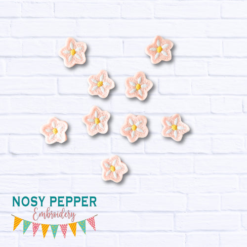 Daisy feltie embroidery file (single and multi files included) MB March '24 DIGITAL DOWNLOAD