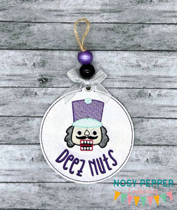 Deez Nuts Ornament machine embroidery design DIGITAL DOWNLOAD