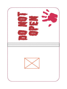 Do Not Open Notebook Cover (2 sizes available) machine embroidery design DIGITAL DOWNLOAD