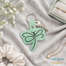 Load image into Gallery viewer, Dragonfly snaptab (single and multi file included) machine embroidery design DIGITAL DOWNLOAD