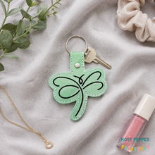 Load image into Gallery viewer, Dragonfly snaptab (single and multi file included) machine embroidery design DIGITAL DOWNLOAD