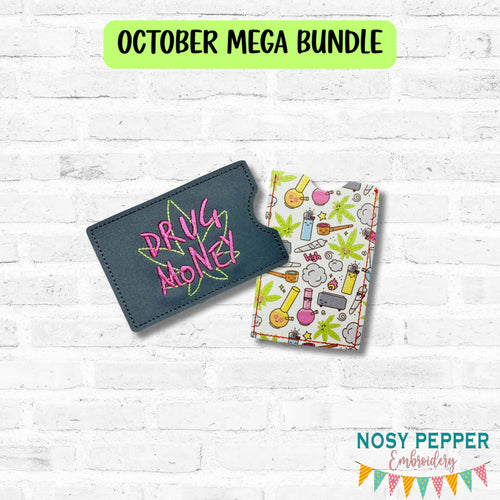 Drug Money Card Case 25 Fall Mystery Mature Bundle machine embroidery design DIGITAL DOWNLOAD