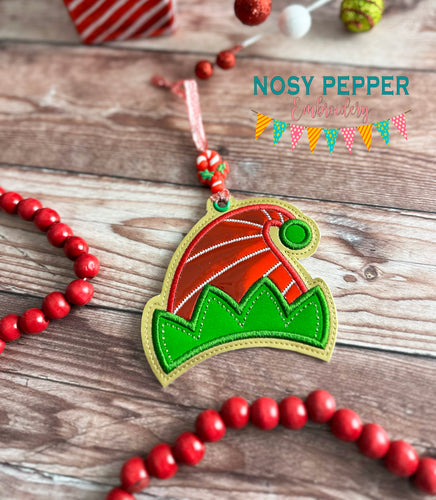 Elf applique ornament/bag tag/bookmark machine embroidery design DIGITAL DOWNLOAD