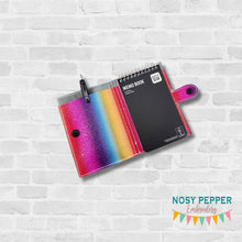 Load image into Gallery viewer, You Are Enough top load notebook cover machine embroidery design DIGITAL DOWNLOAD