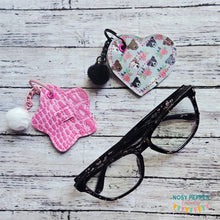 Load image into Gallery viewer, ITH Eyeglass Holder (2 styles included) machine embroidery design DIGITAL DOWNLOAD