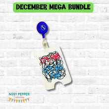 Load image into Gallery viewer, It's Fine badge reel case machine embroidery design DIGITAL DOWNLOAD