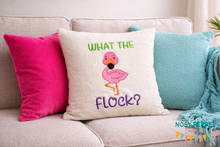 Load image into Gallery viewer, What The Flock machine embroidery design (4 sizes included) DIGITAL DOWNLOAD
