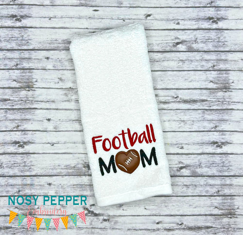 Football Mom Applique machine embroidery design (5 sizes included) DIGITAL DOWNLOAD