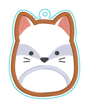 Load image into Gallery viewer, Fox Squishy Applique bookmark machine embroidery file DIGITAL DOWNLOAD