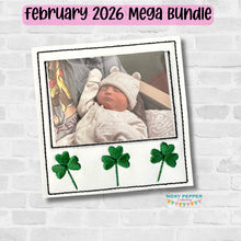 Load image into Gallery viewer, Shamrock Frame machine embroidery design DIGITAL DOWNLOAD
