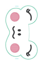 Load image into Gallery viewer, Frog Sleep Mask machine embroidery design (2 sizes included) DIGITAL DOWNLOAD