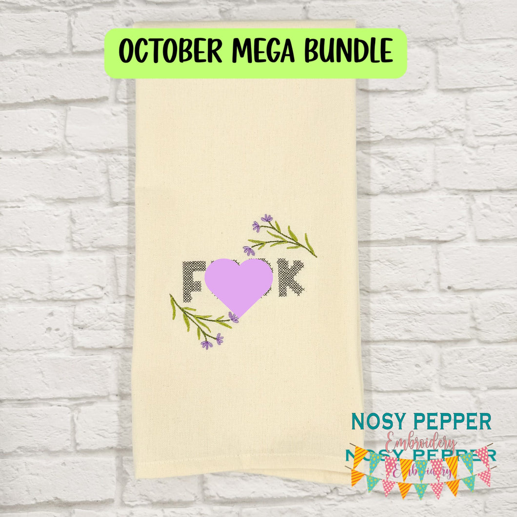 F@ck Cross-Stitch machine embroidery design Fall 25 Mature Mystery Bundle (5 sizes included) DIGITAL DOWNLOAD