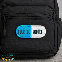 Load image into Gallery viewer, Fuckitol patch (2 sizes included) machine embroidery design DIGITAL DOWNLOAD