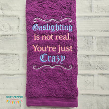 Load image into Gallery viewer, Gaslighting machine embroidery design (4 sizes included) DIGITAL DOWNLOAD