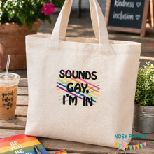 Load image into Gallery viewer, Sounds Gay machine embroidery design (5 sizes included) DIGITAL DOWNLOAD