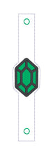 Load image into Gallery viewer, Gem Shoe Charm machine embroidery design single and multi files (3 versions included) DIGITAL DOWNLOAD