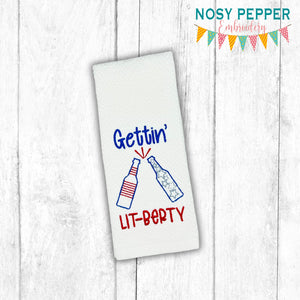 Gettin LitBerty machine embroidery design (4 sizes included) DIGITAL DOWNLOAD