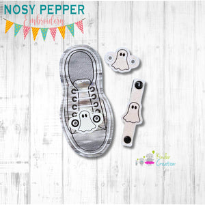 Ghost Shoe Charms machine embroidery design single and multi files (3 versions included) DIGITAL DOWNLOAD