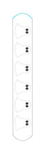 Load image into Gallery viewer, Ghost slap bracelet machine embroidery file 6x10 hoop (single and multi files, and fabric and vinyl styles included) DIGITAL DOWNLOAD