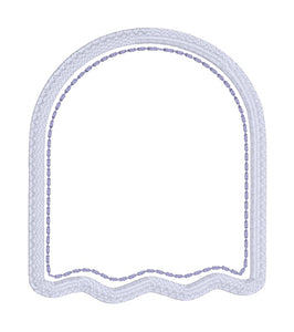 Hey Ghoul ITH tray and wipe set machine embroidery design (includes 2 sizes of trays and wipes) DIGITAL DOWNLOAD'