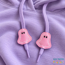 Load image into Gallery viewer, Ghost hoodie charms machine embroidery design DIGITAL DOWNLOAD