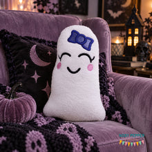 Load image into Gallery viewer, Cute Ghost stuffie (5 sizes included) machine embroidery design DIGITAL DOWNLOAD