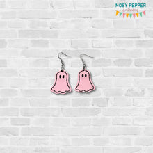 Load image into Gallery viewer, Ghost ITH earrings --2026 Spooky Bundle-- machine embroidery design DIGITAL DOWNLOAD