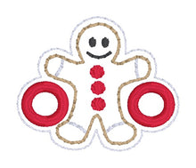 Load image into Gallery viewer, Gingerbread Shoe Charms Oct &#39;24 Patreon Bundle machine embroidery design single and multi files (3 versions included) DIGITAL DOWNLOAD
