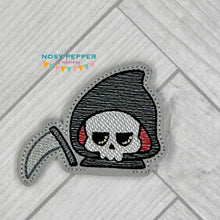 Load image into Gallery viewer, Grim Reaper Plant Marker machine embroidery design DIGITAL DOWNLOAD