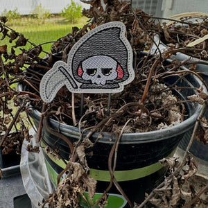 Grim Reaper Plant Marker machine embroidery design DIGITAL DOWNLOAD