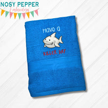 Load image into Gallery viewer, Have A Killer Day applique machine embroidery design (4 sizes included) DIGITAL DOWNLOAD