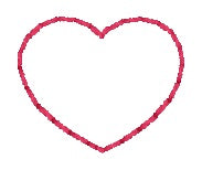 Heart mini feltie embroidery file (single and multi files included) DIGITAL DOWNLOAD
