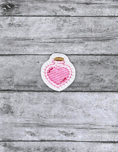 Heart Potion feltie embroidery file (single and multi files included) DIGITAL DOWNLOAD