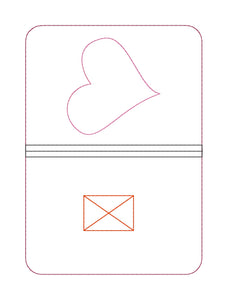 Heart Shaker notebook cover machine embroidery design (2 sizes available) DIGITAL DOWNLOAD
